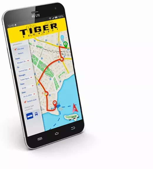 Aplikacja mobilna Tiger Security